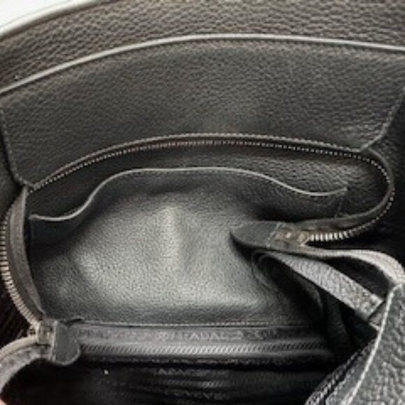 Prada Secchiello Vitello Phenix Nero Bucket Shoulder Bag NWOT - Picture 10 of 13